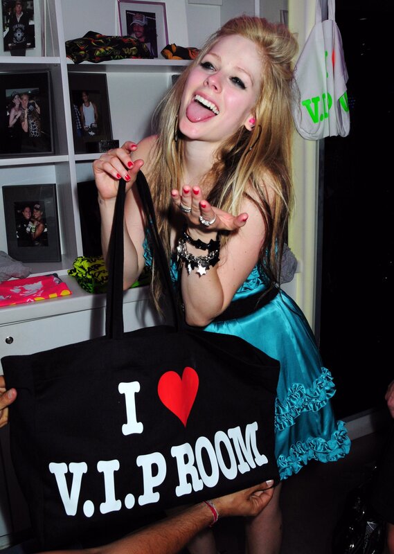 Avril Lavigne in VIP room