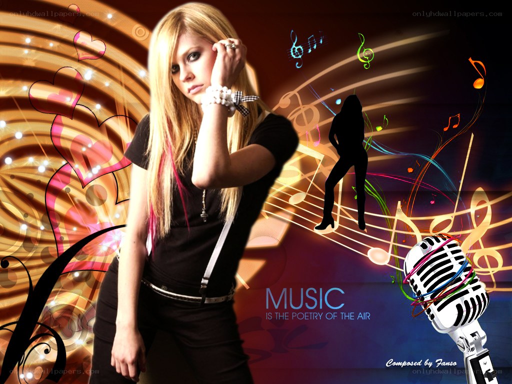 Avril Lavigne music wallpaper