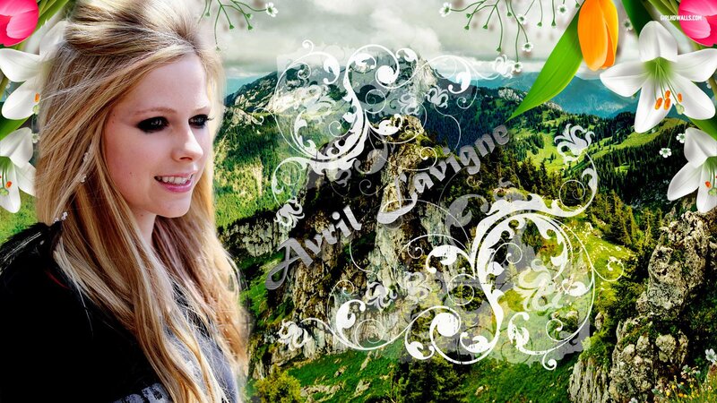 Avril Lavigne nature wallpaper