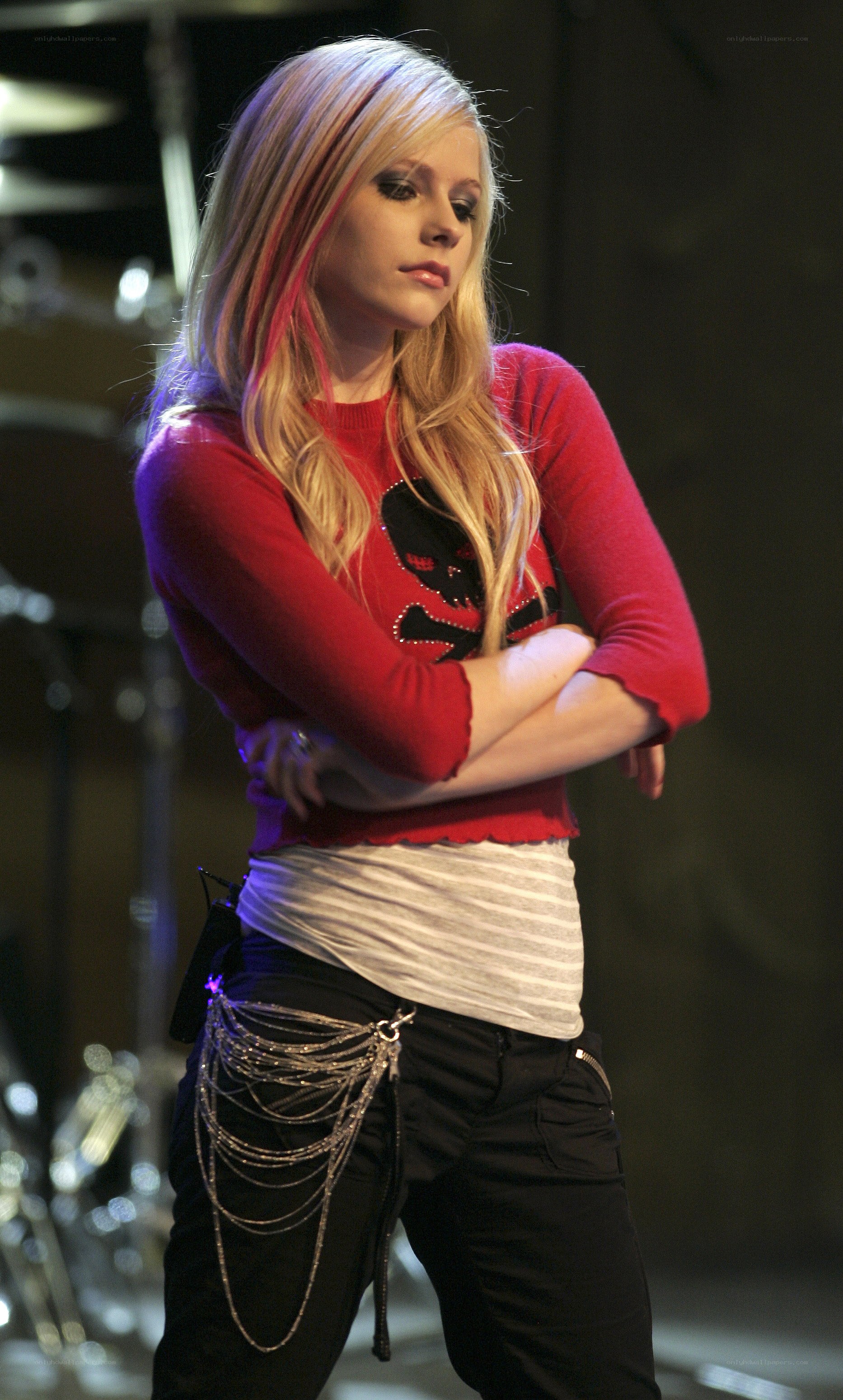 Avril Lavigne on stage
