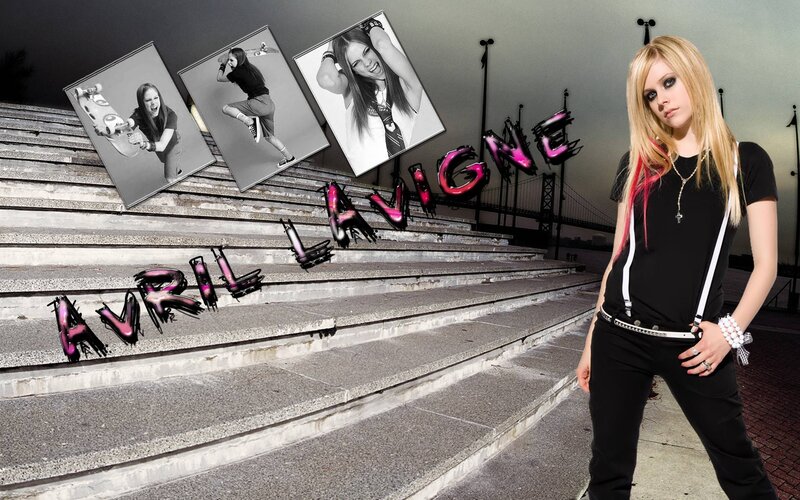 Avril Lavigne on Steps