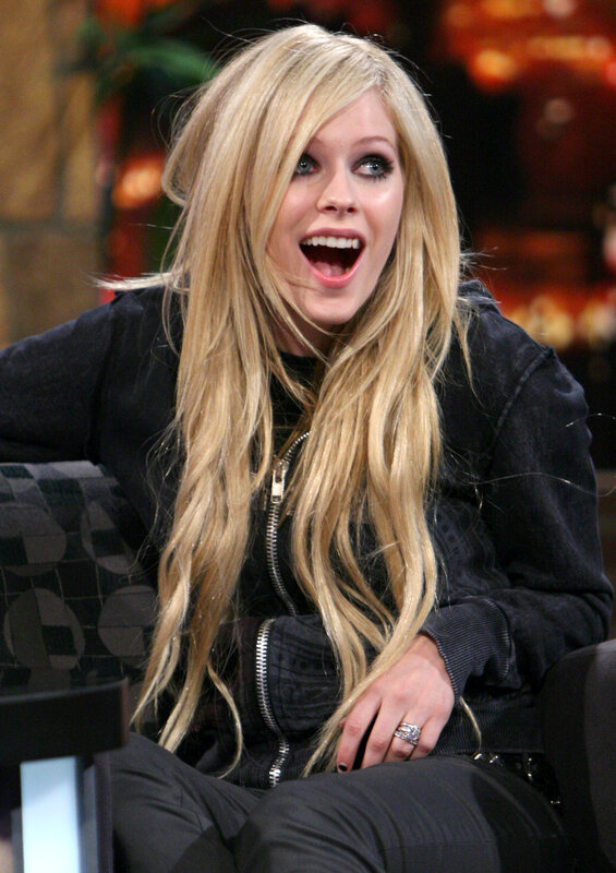Avril Lavigne on talk show