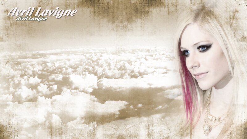 Avril Lavigne Portrait — Beige, Dreamy