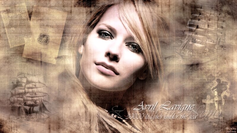 Avril Lavigne Portrait — Brown, Nostalgic
