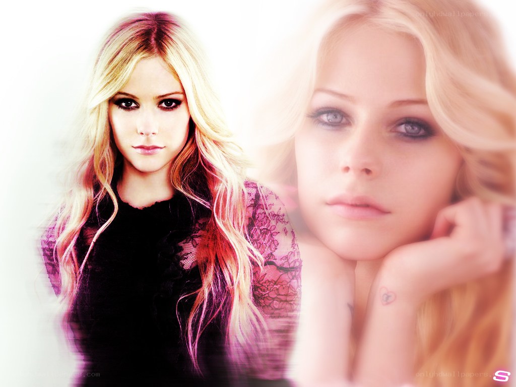 Avril Lavigne portrait collage
