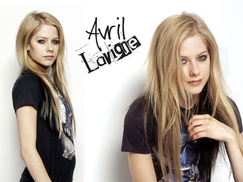 Avril Lavigne Portrait — White, Neutral, Photograph