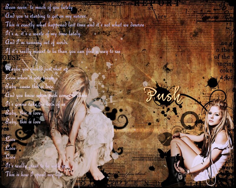 Avril Lavigne song lyrics wallpaper