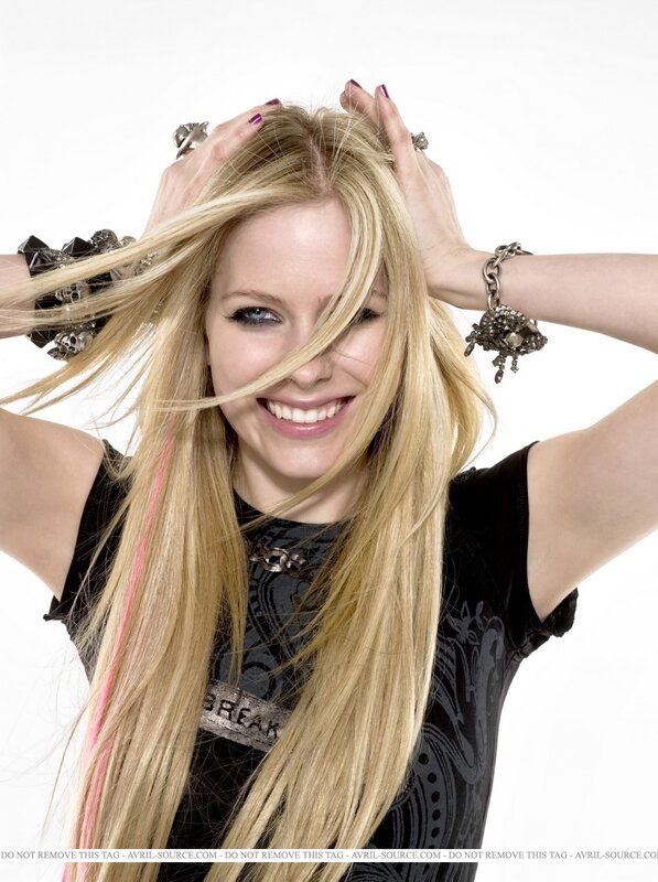 Avril Lavigne with blonde hair