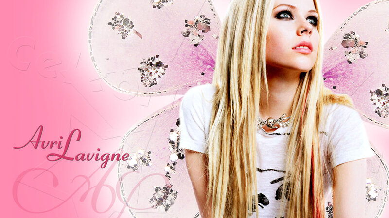 Avril Lavigne with Wings