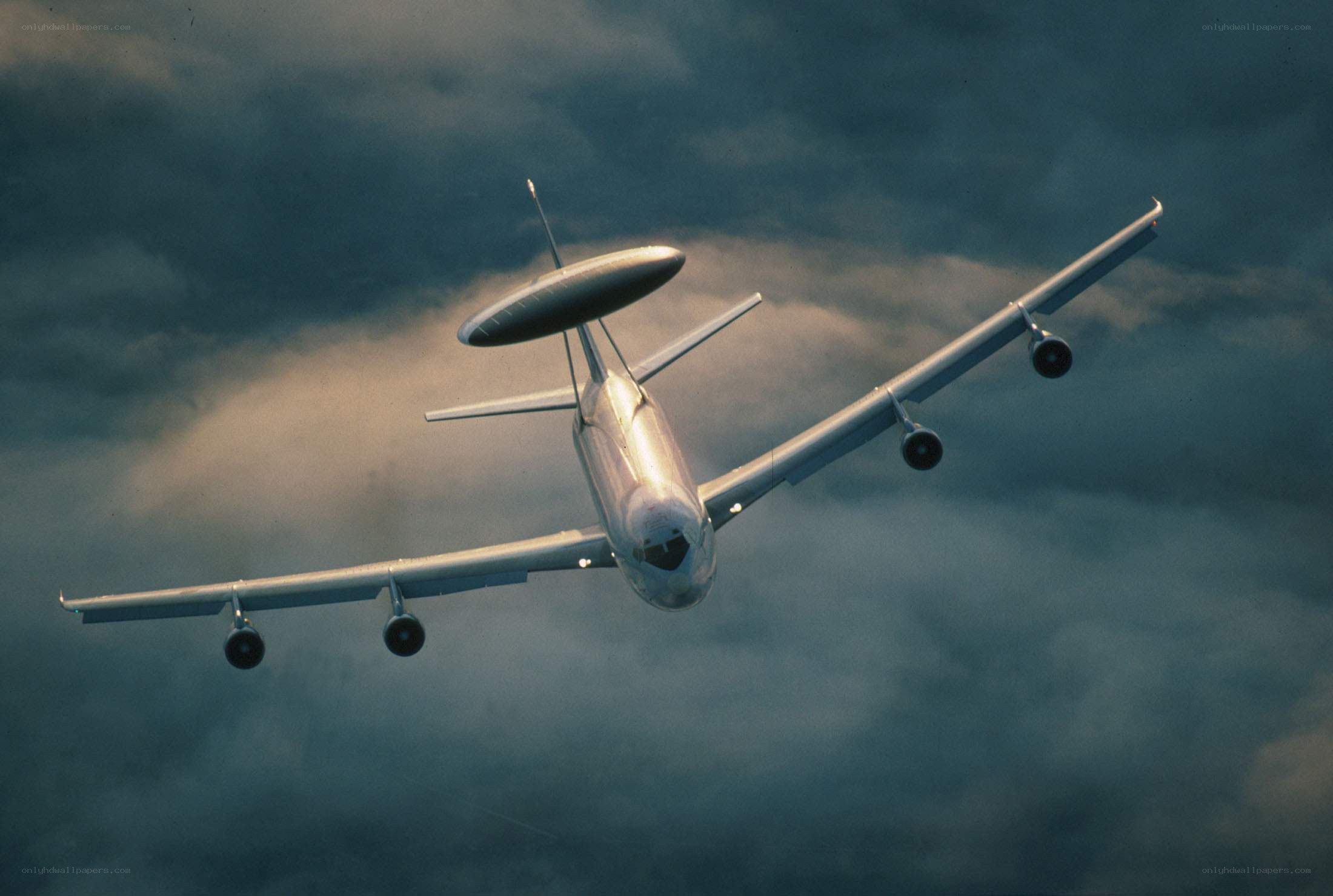 AWACS aircraft in flight