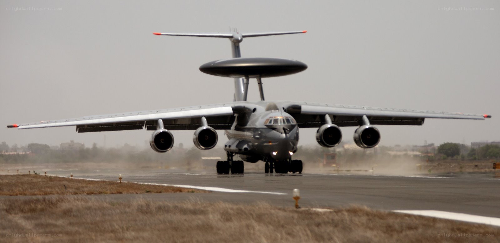 AWACS aircraft on runway
