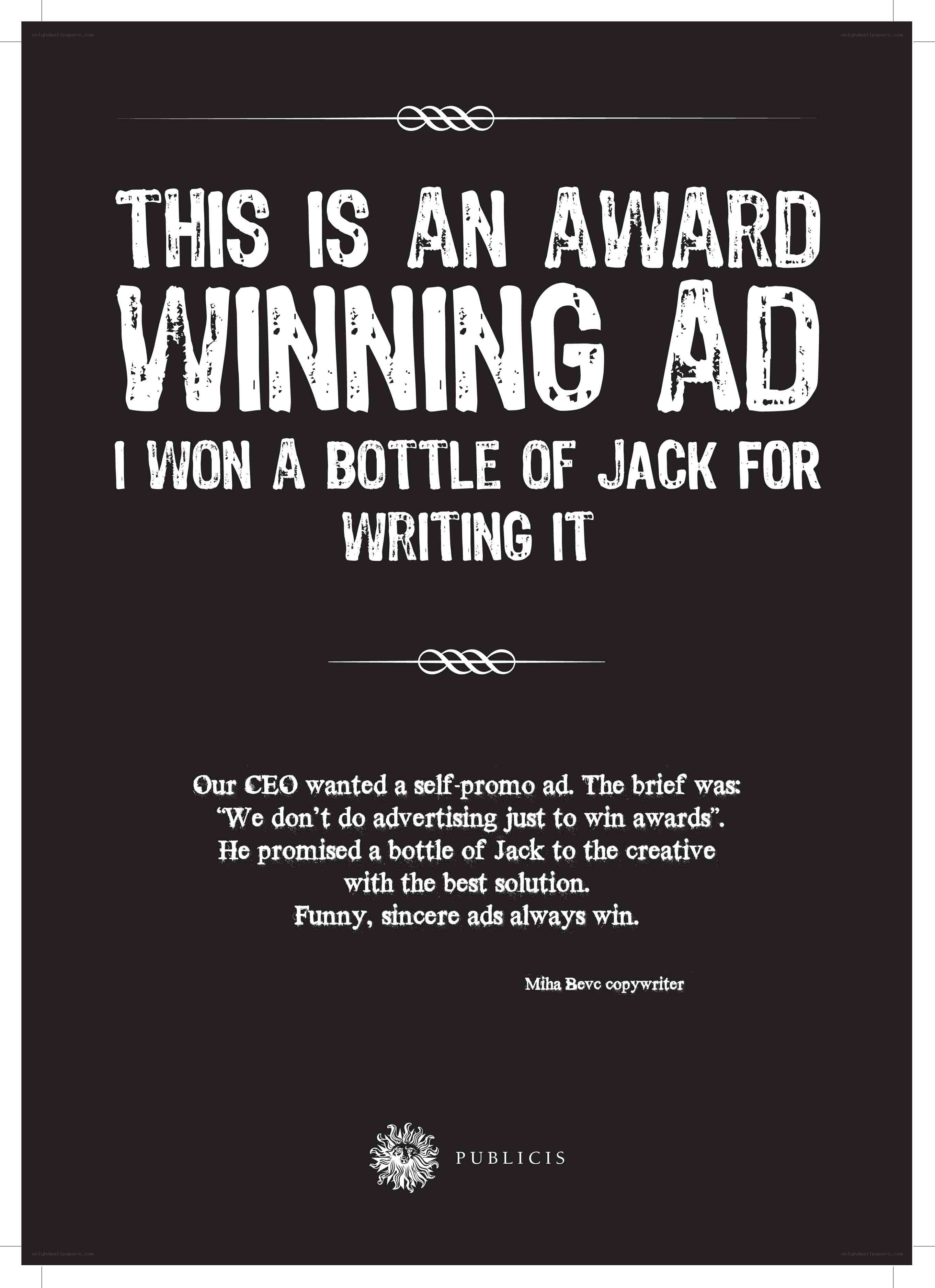 award-winning ad announcement