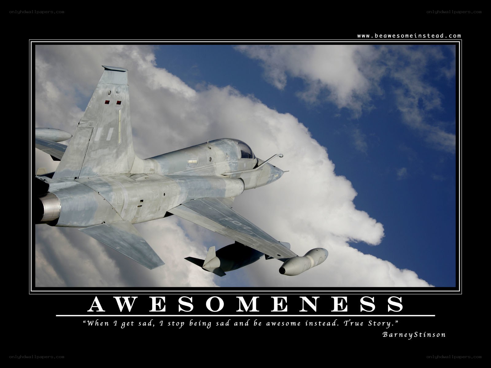 Awesome fighter jet in flight
