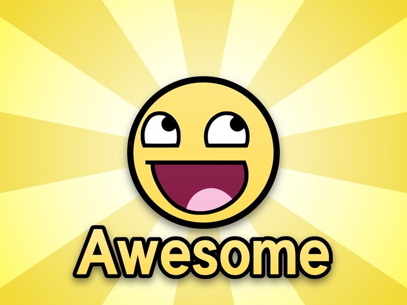 Awesome meme with smiling face