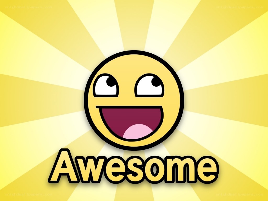 Awesome meme with sunburst