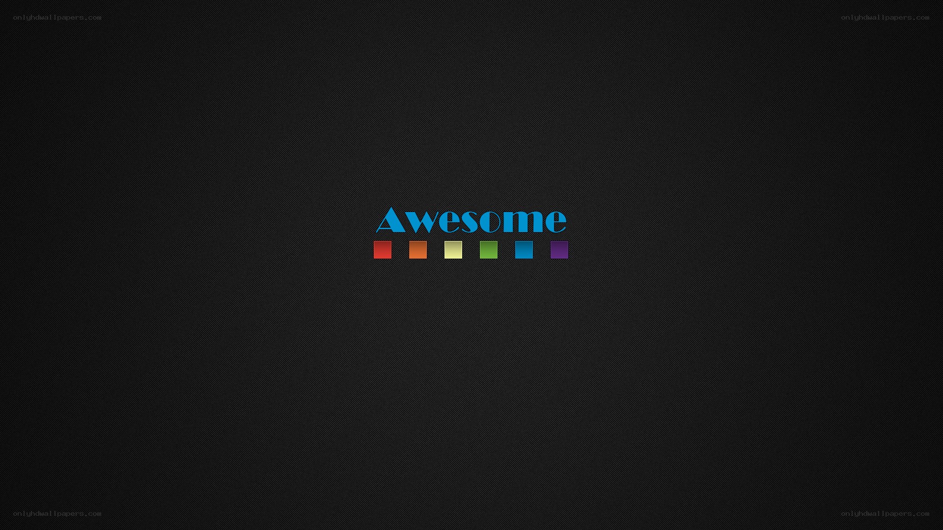 Awesome text with colored squares