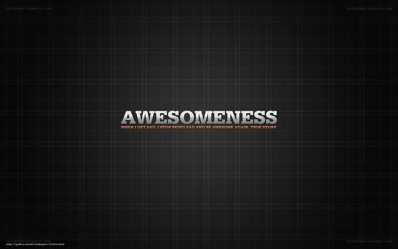 Awesomeness text wallpaper