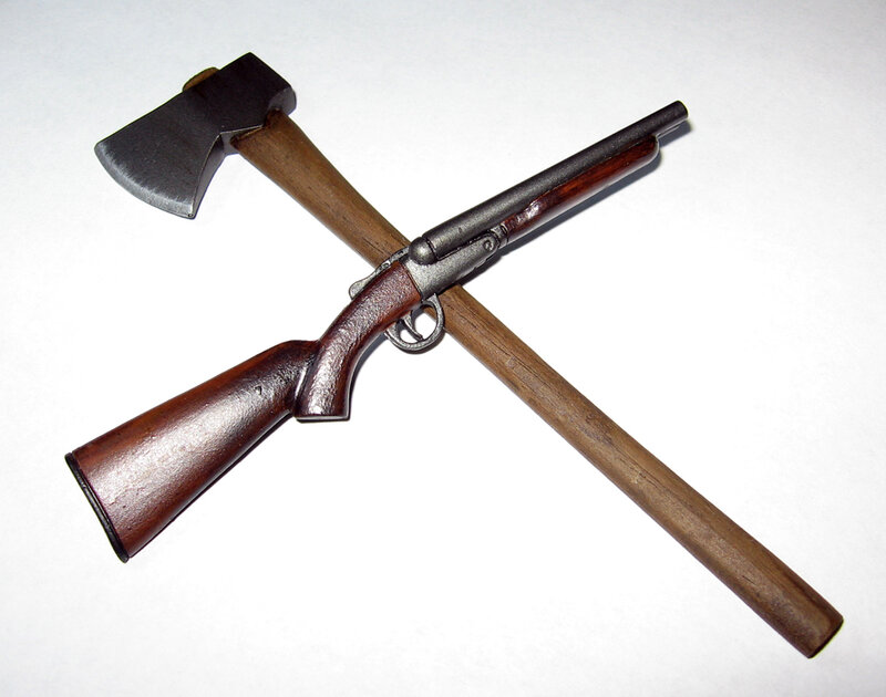 axe and shotgun model