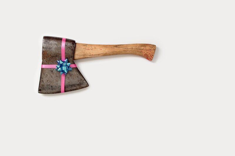 Axe Wrapped as Gift