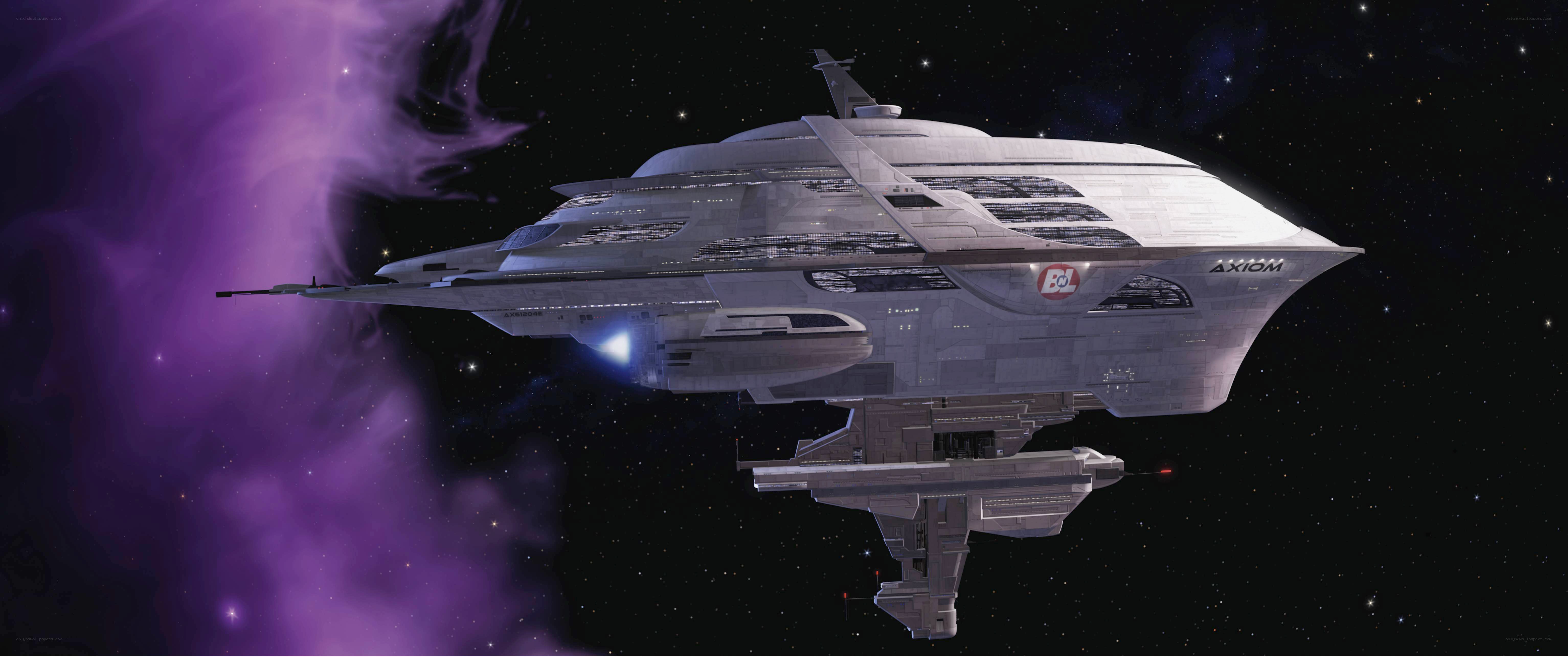 Axiom spaceship in space