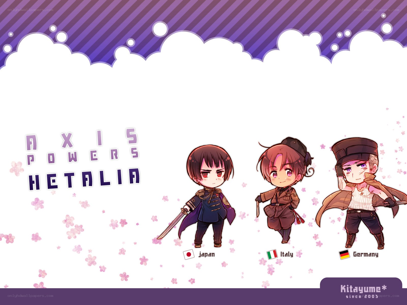 Axis Powers Hetalia chibi characters
