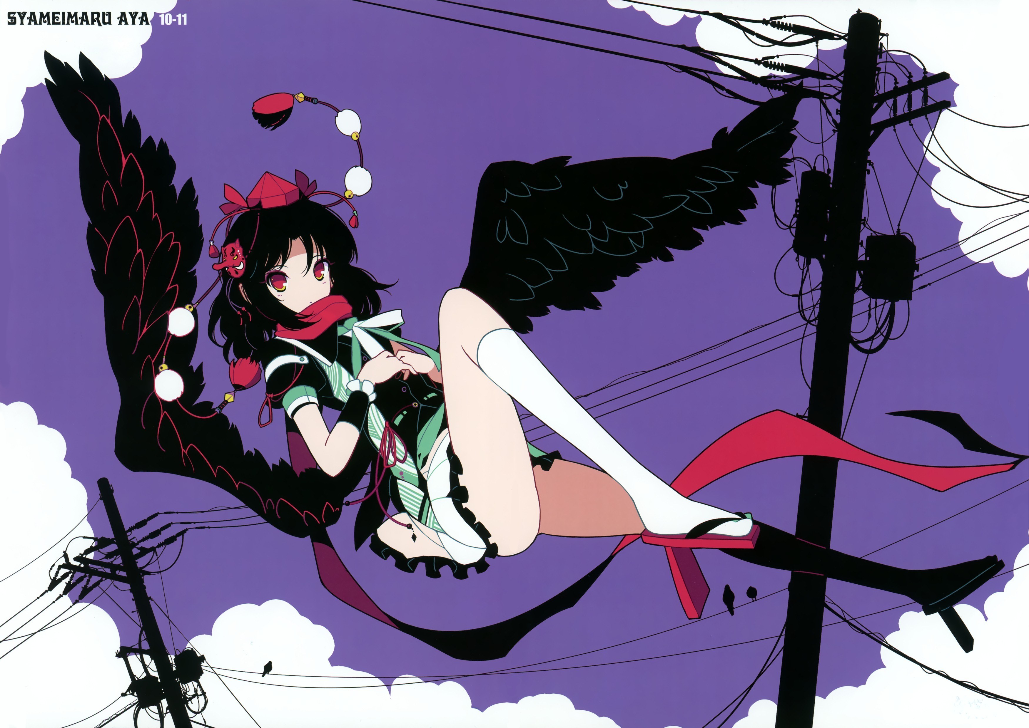 Aya with black wings