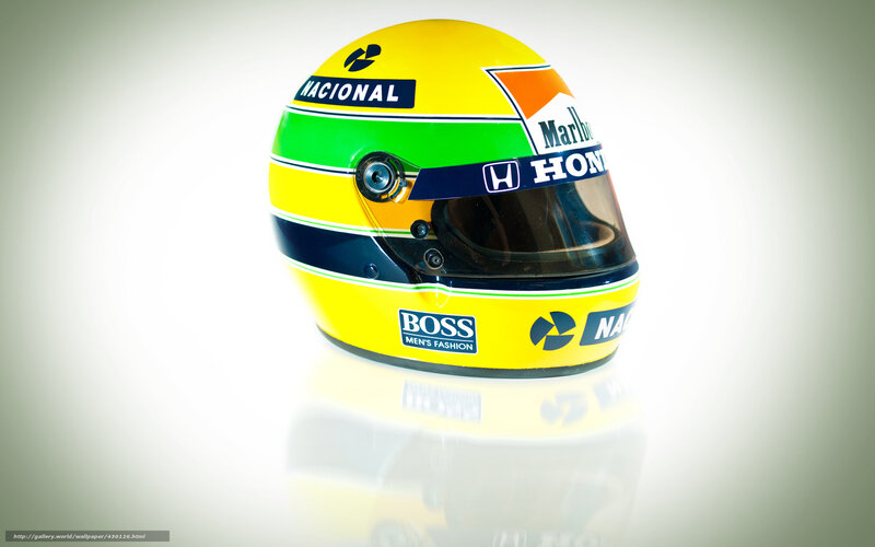 Ayrton Senna's racing helmet
