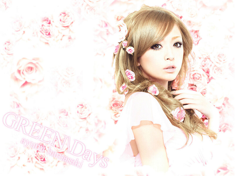 Ayumi Hamasaki in pink roses