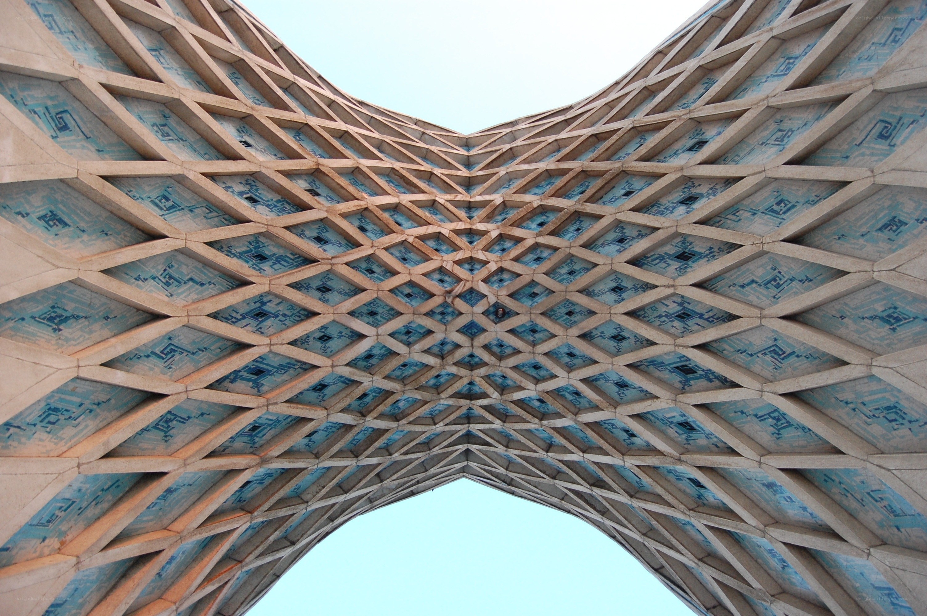 Azadi Tower ceiling view