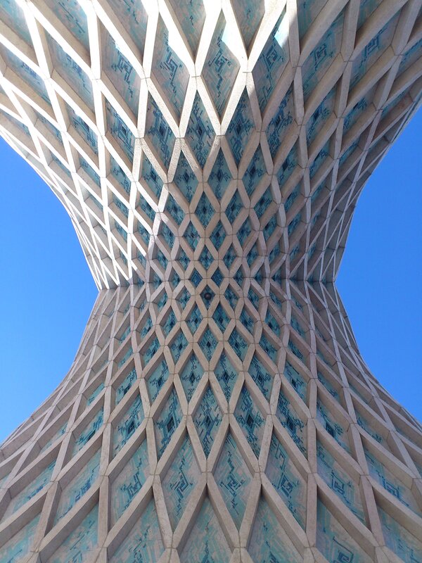 Azadi Tower from below