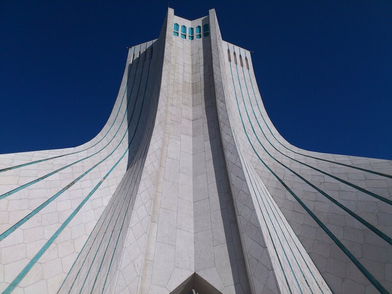 Azadi Tower — White, Dramatic, Afternoon, Photograph