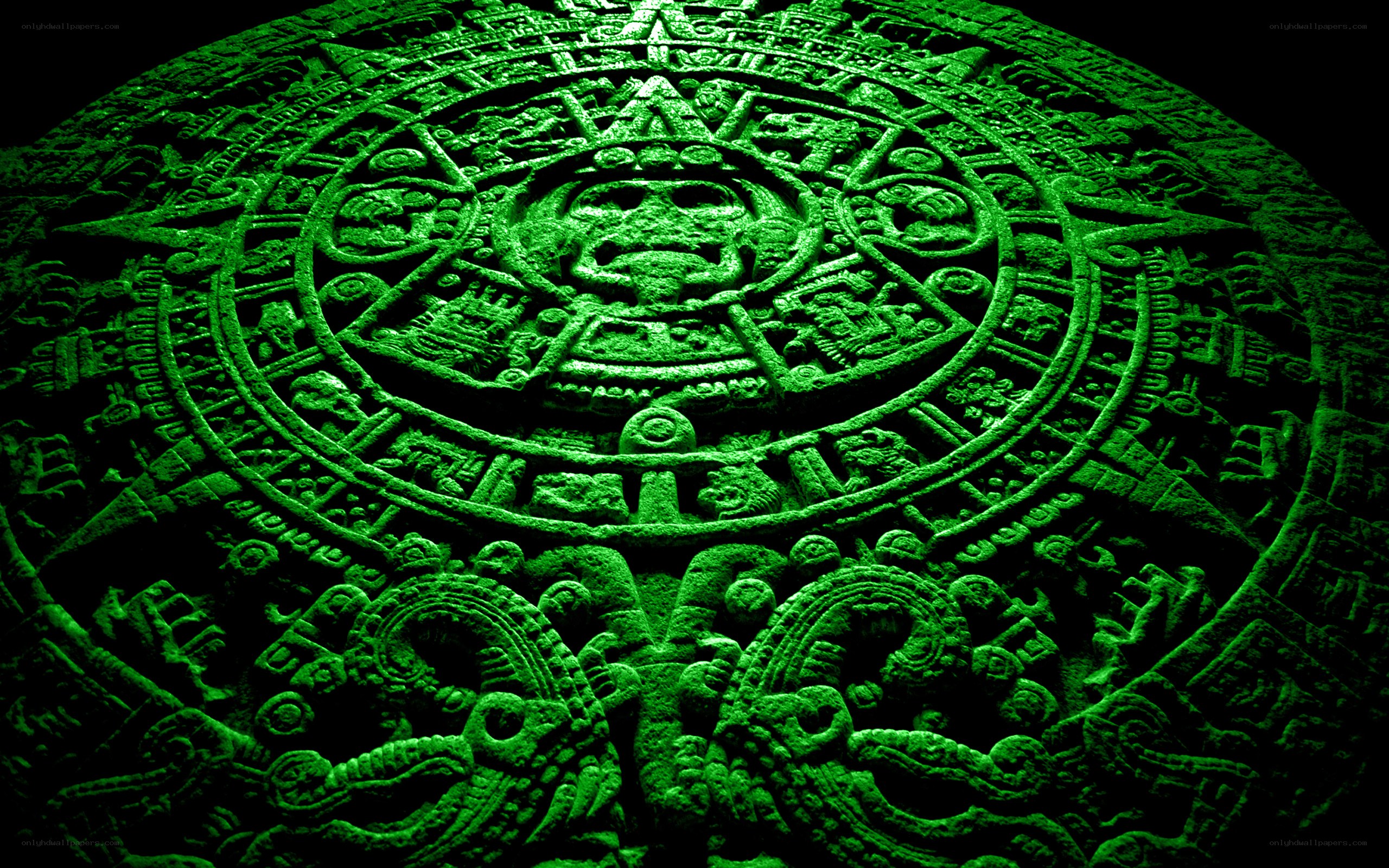 Aztec calendar stone