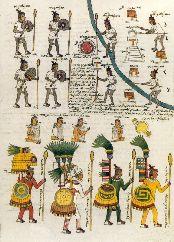 Aztec codex illustration