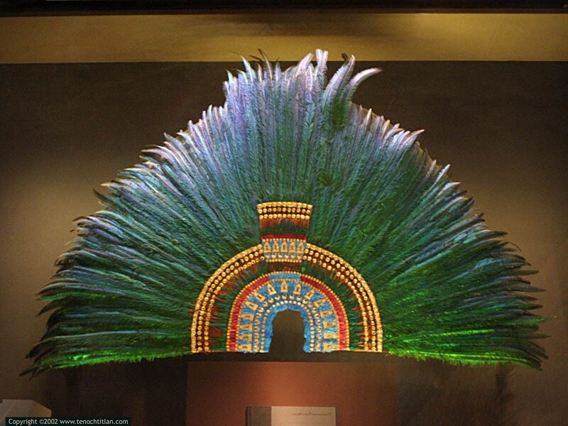 Aztec feather headdress