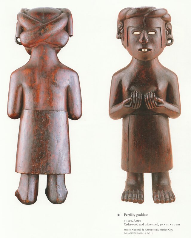 Aztec fertility goddess statue