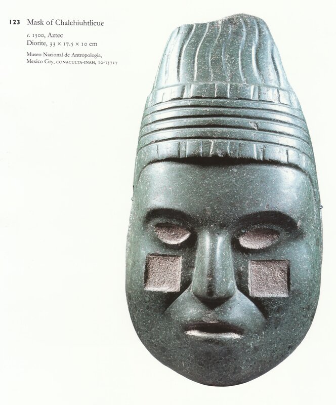 Aztec stone mask of Chalchiuhtlicue