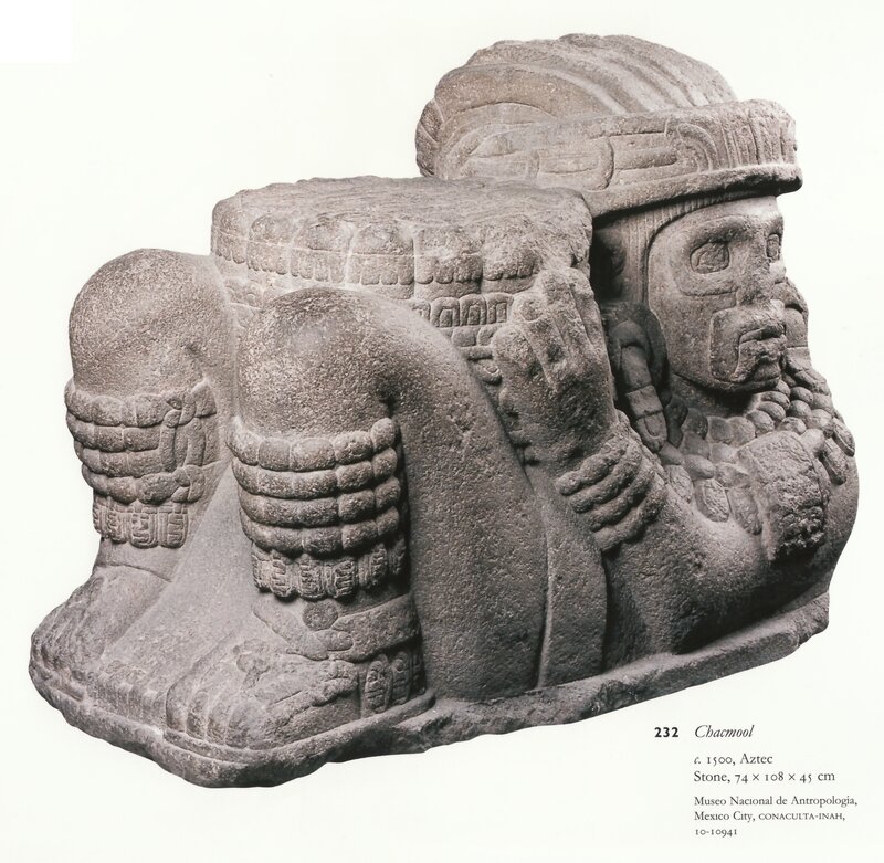 Aztec stone sculpture of Chacmool