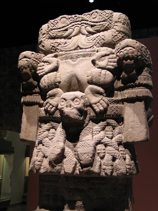 Aztec stone sculpture