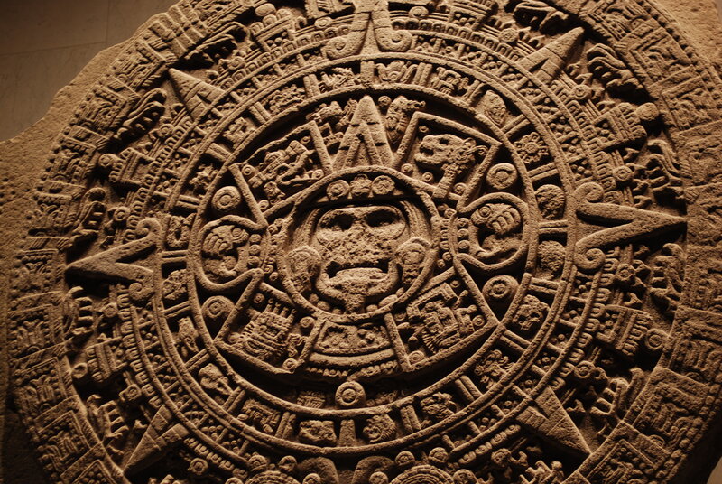 Aztec Sun Stone — Brown, Ancient