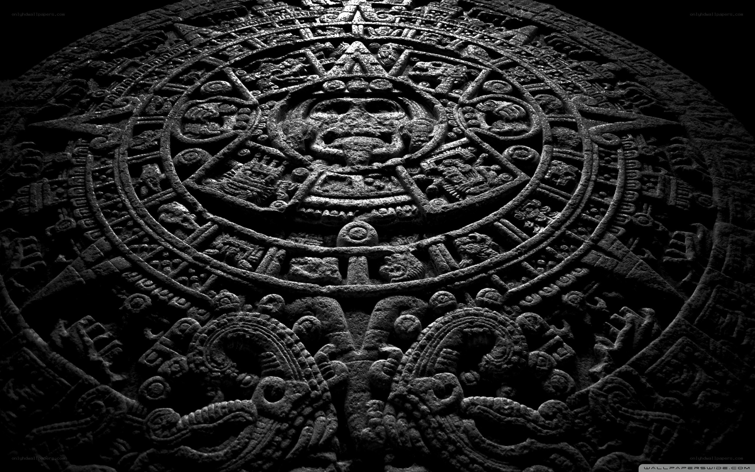 Aztec Sun Stone carving