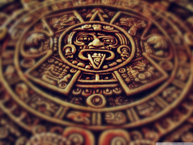 Aztec Sun Stone close-up