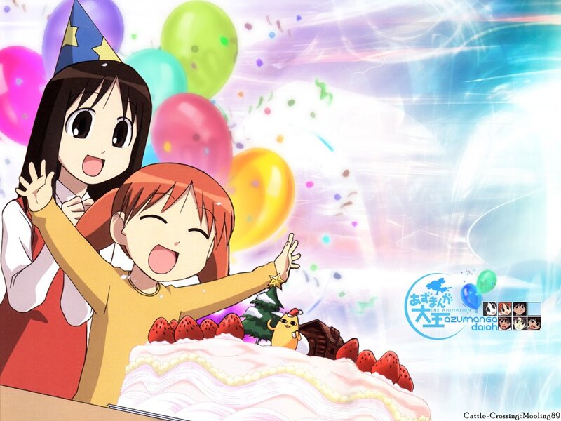 Azumanga Daioh birthday celebration