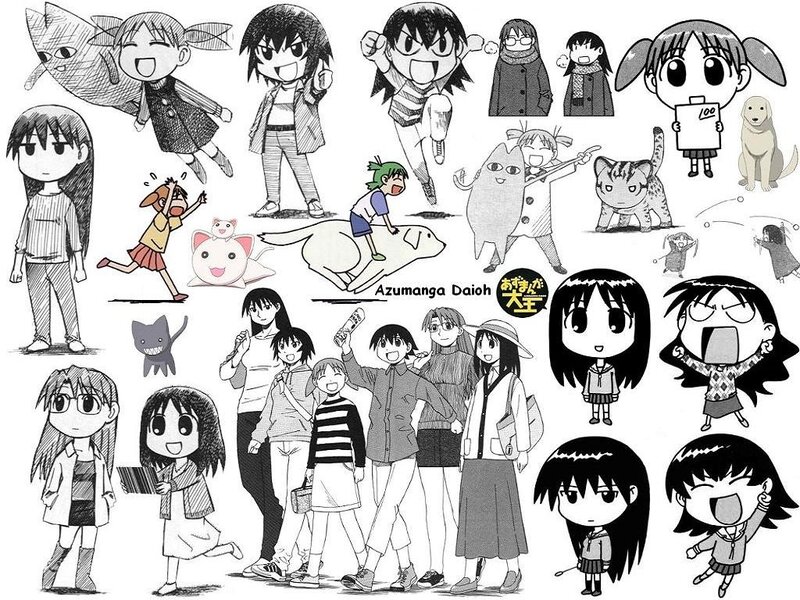 Azumanga Daioh character art