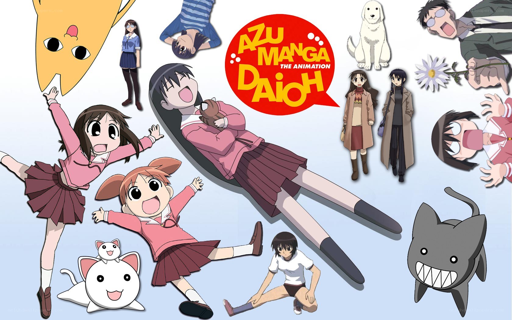 Azumanga Daioh characters collage