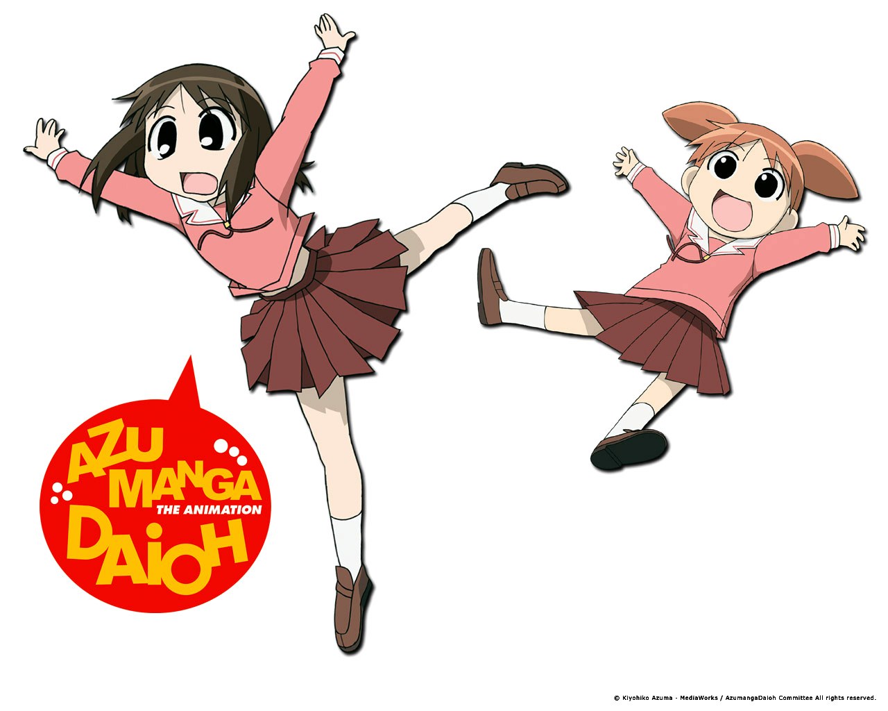 Azumanga Daioh characters in action