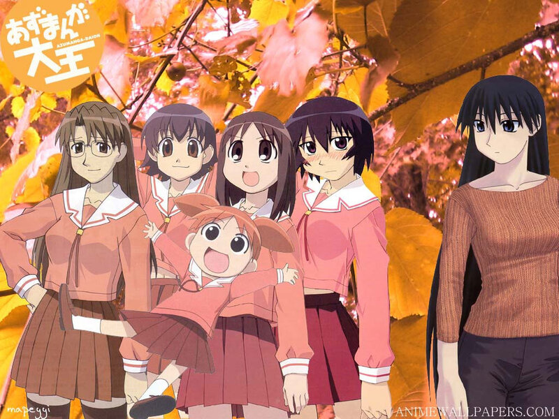 Azumanga Daioh characters in autumn