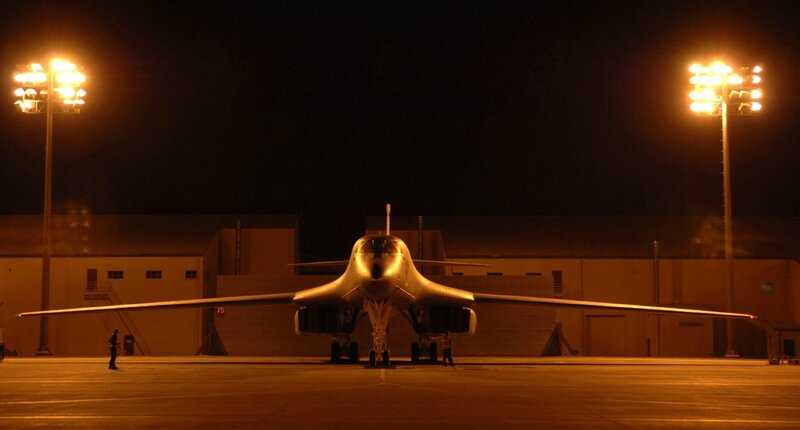 B-1 Bomber Aircraft — Orange