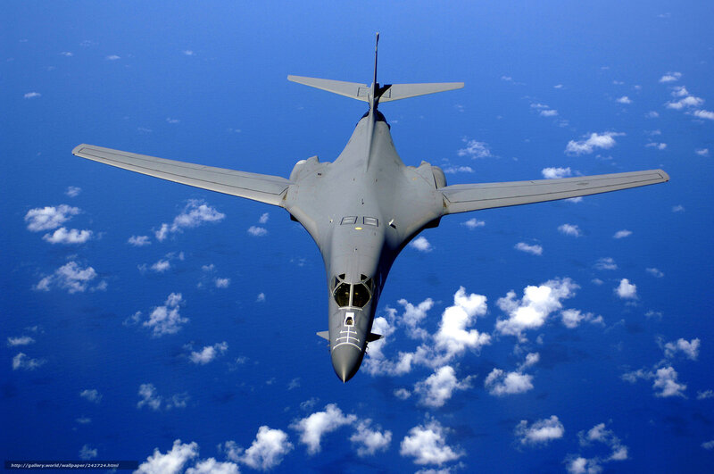 B-1 Lancer Bomber — Blue, Dramatic, Afternoon, Photograph