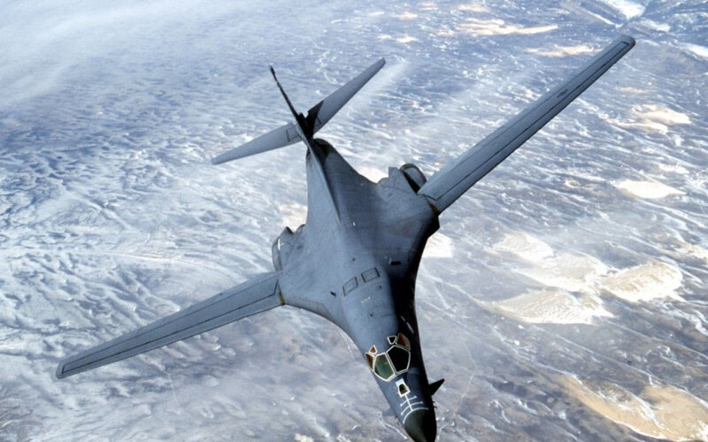 B-1 Lancer Bomber — Gray, Aerial