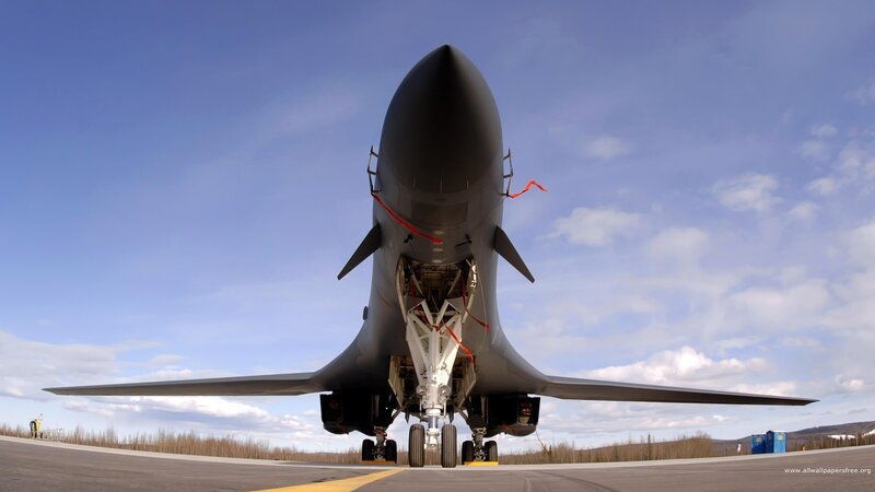 B-1 Lancer Bomber — Gray, Dramatic, Afternoon, Photograph